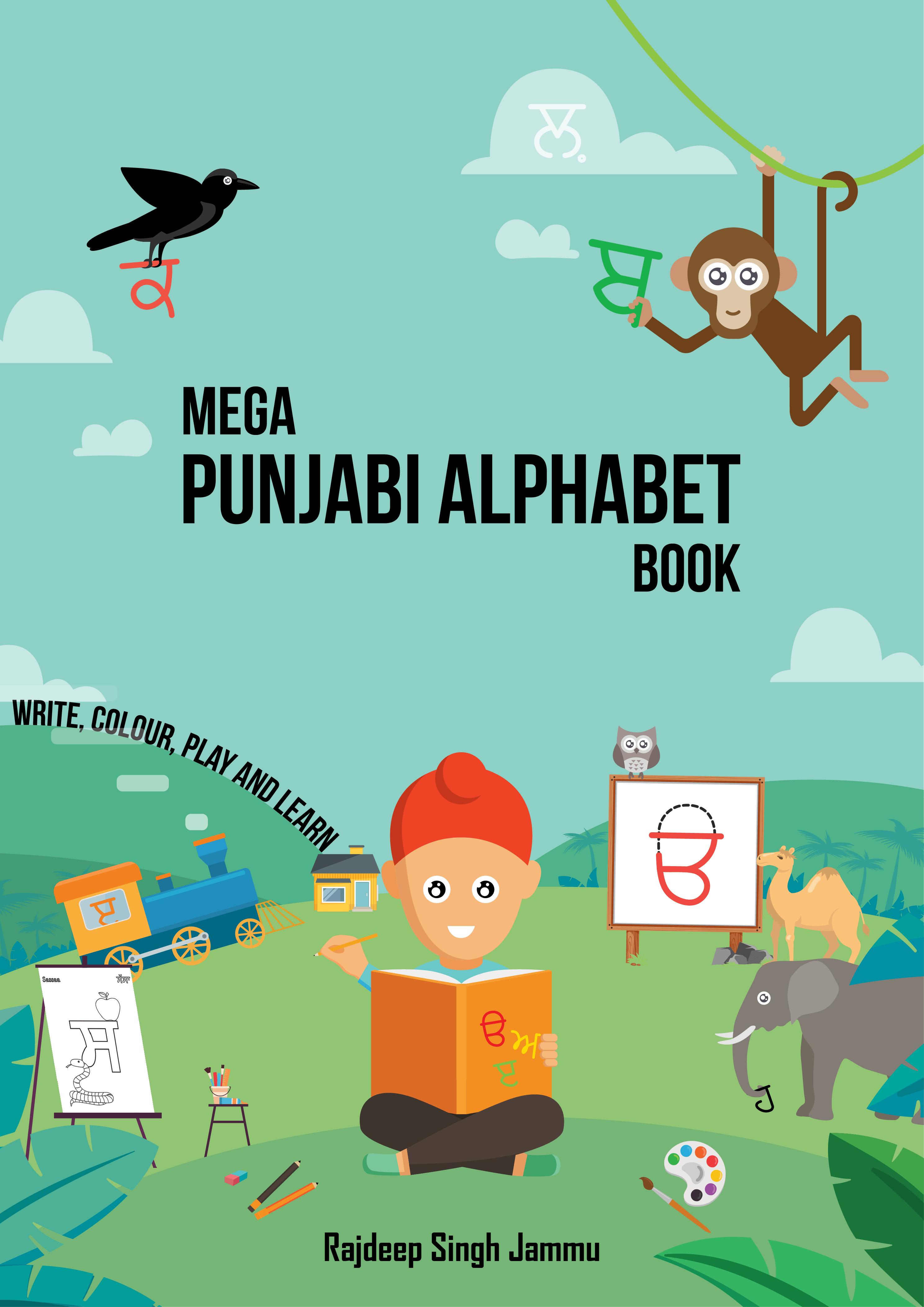 Mega Punjabi Alphabet Book Front Cover